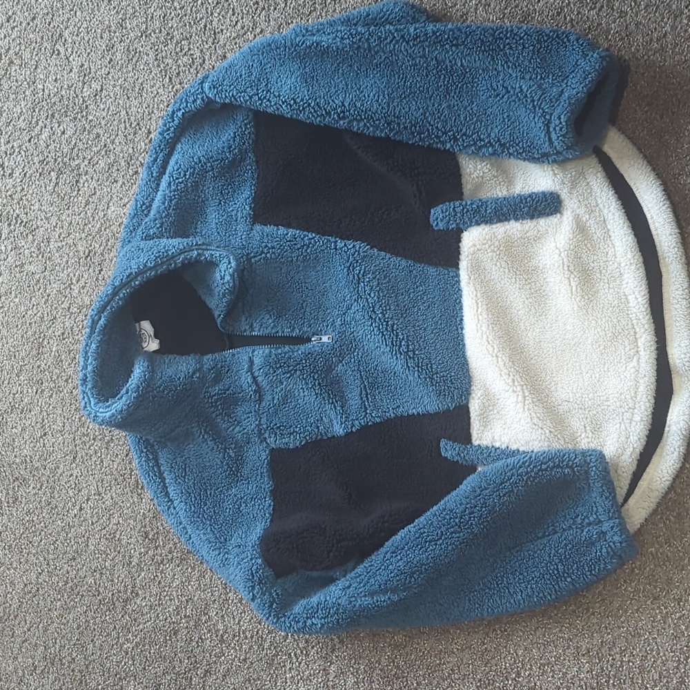 Half Zip Sherpa Sweater Jacket